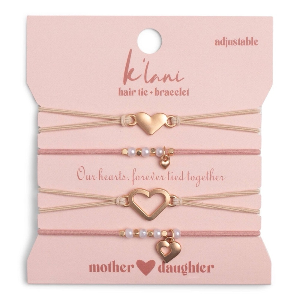 Mother/Daughter Hair Tie Bracelet Set